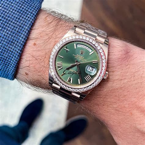 rolex day date green plate|chrono24 rolex day date.